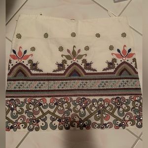 NWT Star Mela Asta Embroidered Skirt
